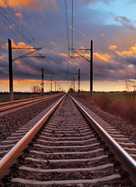 train tracks in the country